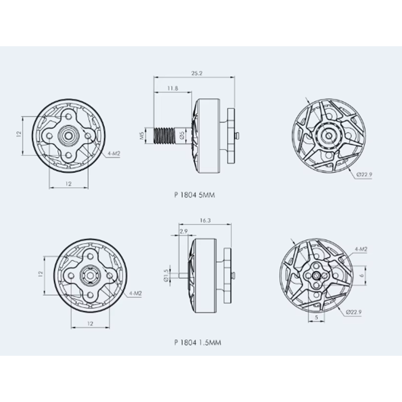T-MOTOR P1804 2400KV 3400KV 4S - Foxeer Reaper Extreme 2.5W Vtx incelemesi ve fiyatı